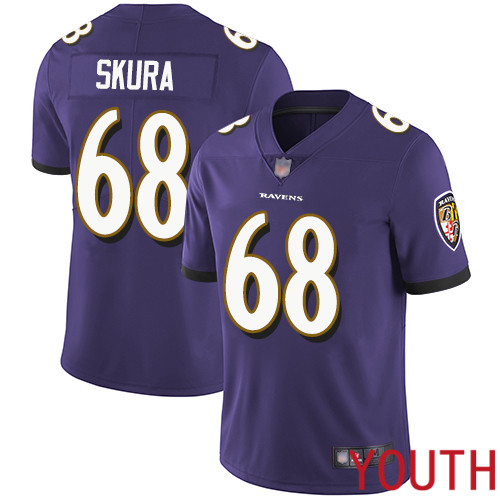 Baltimore Ravens Limited Purple Youth Matt Skura Home Jersey NFL Football 68 Vapor Untouchable